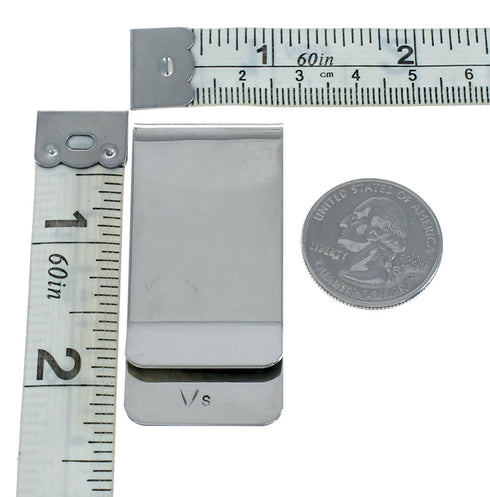 Native American Turquoise Sterling Silver Navajo Money Clip X11254